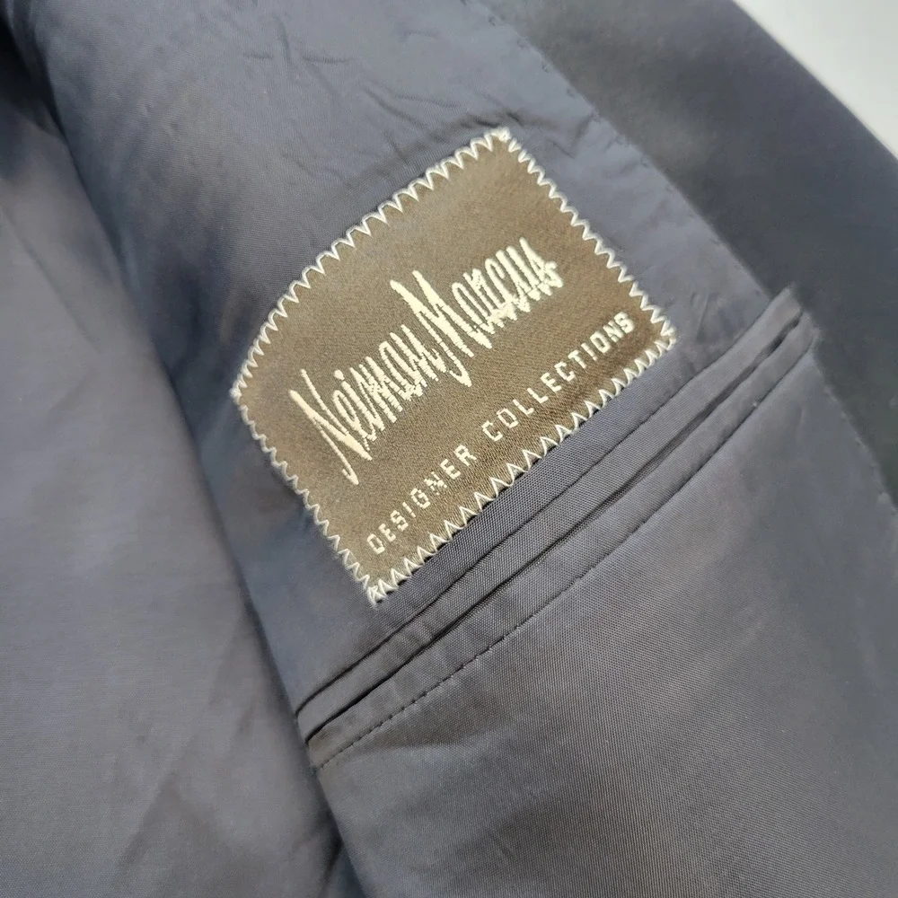 Giorgio Armani Blazer Mens 44R Black Virgin Wool 2-Button Sport Coat